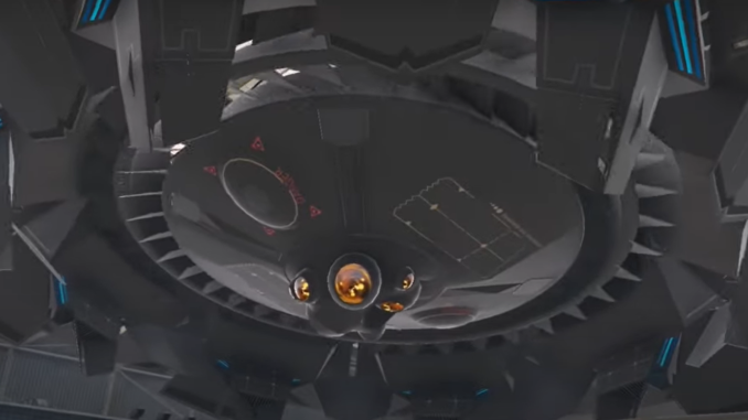 underside of alien ufo GTA